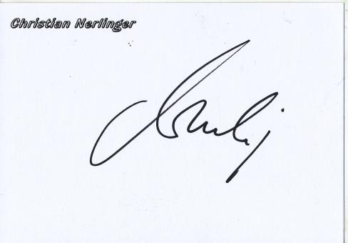 Christian Nerlinger  FC Bayern München  Fußball  Autogramm Karte original signiert 