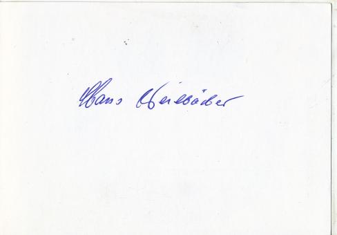 Hans Weilbächer  DFB  Fußball  Autogramm Karte original signiert 