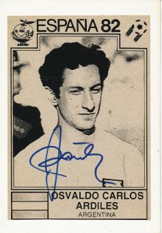 Osvaldo Ardiles  Argentinien Weltmeister WM 1978  Fußball  Autogramm Karte original signiert 