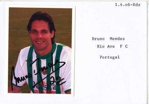 Bruno Mendez  Portugal + FC Rio Ave  Fußball  Autogramm Karte original signiert 