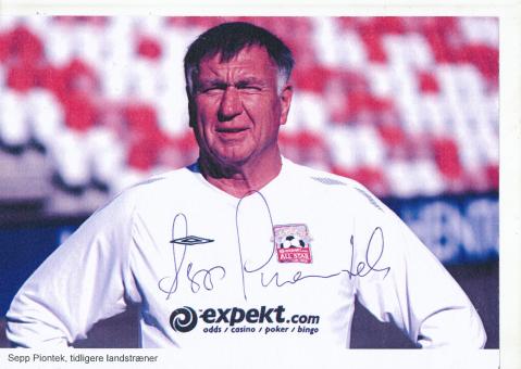 Sepp Piontek  Dänemark  Fußball  Autogramm Bild original signiert 