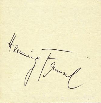 Henning Frenzel  DDR  WM 1974  Autogramm Blatt original signiert 