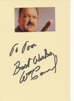 William Conrad † 1994  Film + TV  Autogramm Karte original signiert 