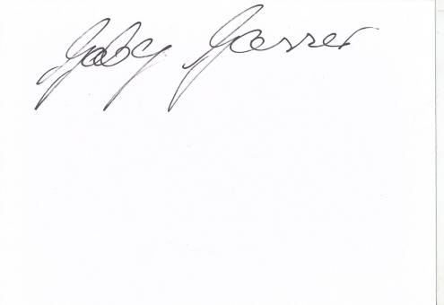 Gaby Gasser  Film &  TV  Autogramm Karte  original signiert 