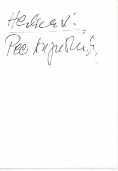 Peer Augustinski † 2014  TV  Autogramm Karte  original signiert 