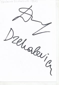 Ekaterina Dzehalevich  Rußland  Tennis  Autogramm Karte original signiert 