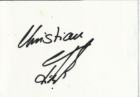 Christian Fitzek  Handball  Autogramm Karte original signiert 