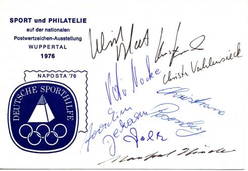 Deutsche Sporthilfe 1976 Autogramm Briefumschlag  original signiert 