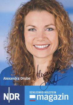 Alexandra Drube  NDR   TV  Sender  Autogrammkarte original signiert 