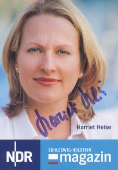 Harriet Heise  NDR   TV  Sender  Autogrammkarte original signiert 