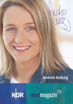 Andrea Krätzig  NDR   TV  Sender  Autogrammkarte original signiert 