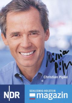Christian Pipke  NDR   TV  Sender  Autogrammkarte original signiert 