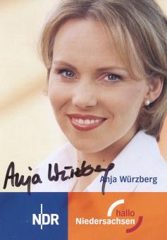 Anja Würzberg  NDR   TV  Sender  Autogrammkarte original signiert 