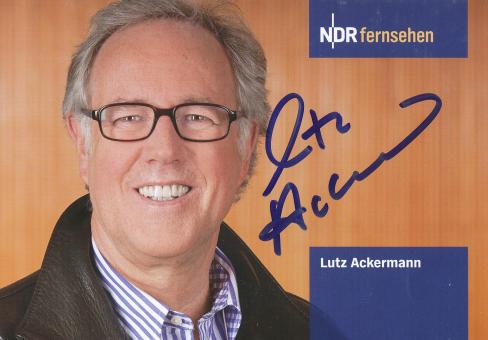 Lutz Ackermann  NDR   TV  Sender  Autogrammkarte original signiert 