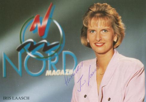 Iris Laasch  NDR   TV  Sender  Autogrammkarte original signiert 