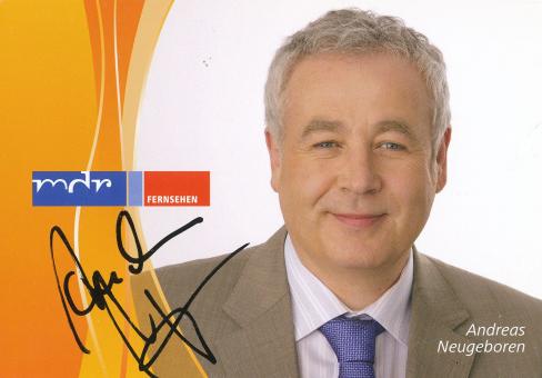 Andreas Neugeboren  MDR   TV  Sender  Autogrammkarte original signiert 