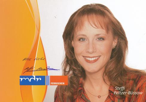 Steffi Peltzer Büssow  MDR   TV  Sender  Autogrammkarte original signiert 