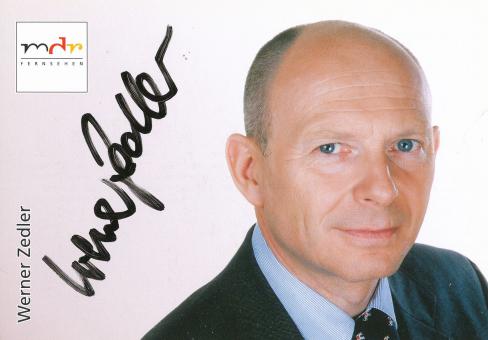 Werner Zedler  MDR   TV  Sender  Autogrammkarte original signiert 