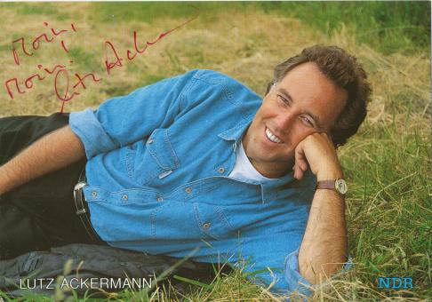Lutz Ackermann  NDR   TV  Sender  Autogrammkarte original signiert 