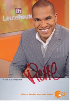 Pierre Geisensetter  ZDF   TV  Sender  Autogrammkarte original signiert 
