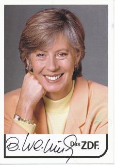 Brigitte Weining   ZDF   TV  Sender  Autogrammkarte original signiert 