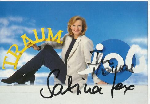 Sabrina Fox  ZDF   TV  Sender  Autogrammkarte original signiert 