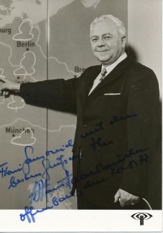 Dr. Hans Haarländer   ZDF   TV  Sender  Autogrammkarte original signiert 