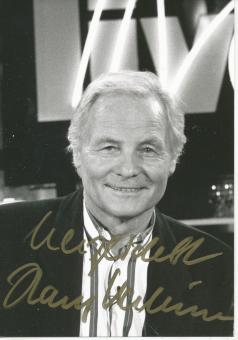 Harry Valerien † 2012    ZDF  TV  Autogramm Foto  original signiert 