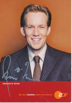 Johannes B.Kerner    ZDF   TV  Sender  Autogrammkarte original signiert 