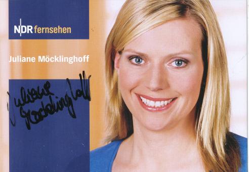 Juliane Möcklinghoff  NDR   TV  Sender  Autogrammkarte original signiert 