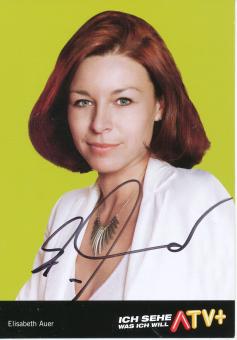Elisabeth Auer   ATV Plus   TV  Sender  Autogrammkarte original signiert 