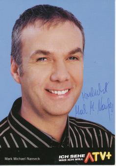 Mark Michael Nanseck   ATV Plus   TV  Sender  Autogrammkarte original signiert 