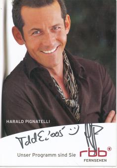 Harald Pignatelli   RBB  TV  Sender  Autogrammkarte original signiert 