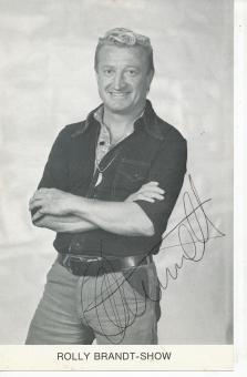 Rolly Brandt Schow  Entertainer  Autogrammkarte  original signiert 