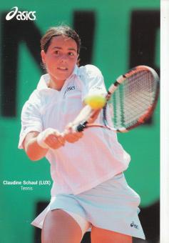 Claudine Schaul  Luxemburg  Tennis   Autogrammkarte 
