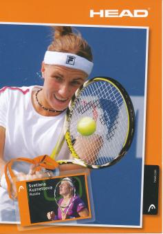 Svetlana Kuznetsova  Rußland  Tennis   Autogrammkarte 