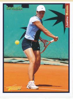 Justine Henin  Belgien  Tennis   Autogrammkarte 