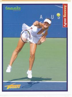 Agnes Szavay  Ungarn  Tennis   Autogrammkarte 