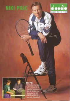 Niki Pilic   Tennis   Autogrammkarte 
