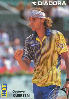 Gustavo Kuerten  Brasilien   Tennis   Autogrammkarte 