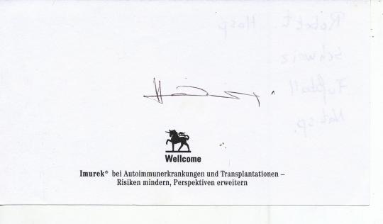 Robert Hosp   Schweiz WM 1966  Fußball  Autogramm Blatt  original signiert 
