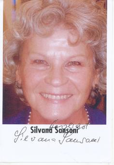 Silvana Sansoni  Film & TV Blatt original signiert 
