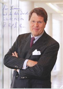 Reinhard Zinkann  Industrie Wirtschaft  Autogrammkarte  original signiert 