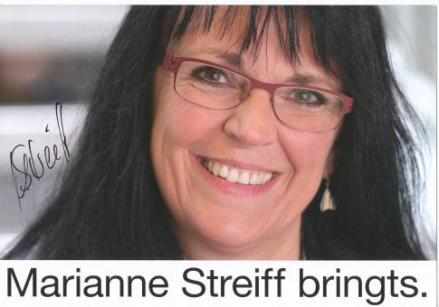 Marianne Streiff  EVP  Politik  Autogrammkarte original signiert 