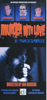 Murder with Love   Bühnen Autogramm Flyer original signiert 