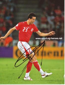 David Degen  Schweiz  Fußball Autogramm  Foto original signiert 