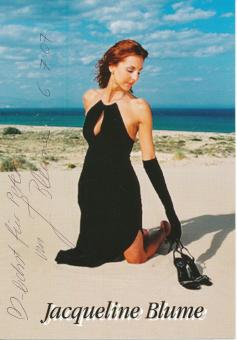 Jacqueline Blume  Model  Autogrammkarte original signiert 