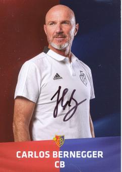 Carlos Bernegger  FC Basel  2019/2020  Fußball Autogrammkarte  original signiert 
