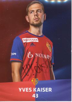 Yves Kaiser  FC Basel  2019/2020  Fußball Autogrammkarte  original signiert 