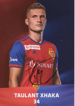Taullant Xhaka  FC Basel  2017/2018 Autogrammkarte original signiert  335016 